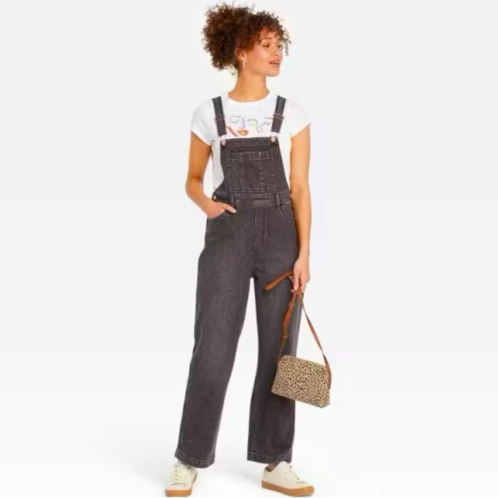 Universal thread goods company faded black overalls grunge 90s